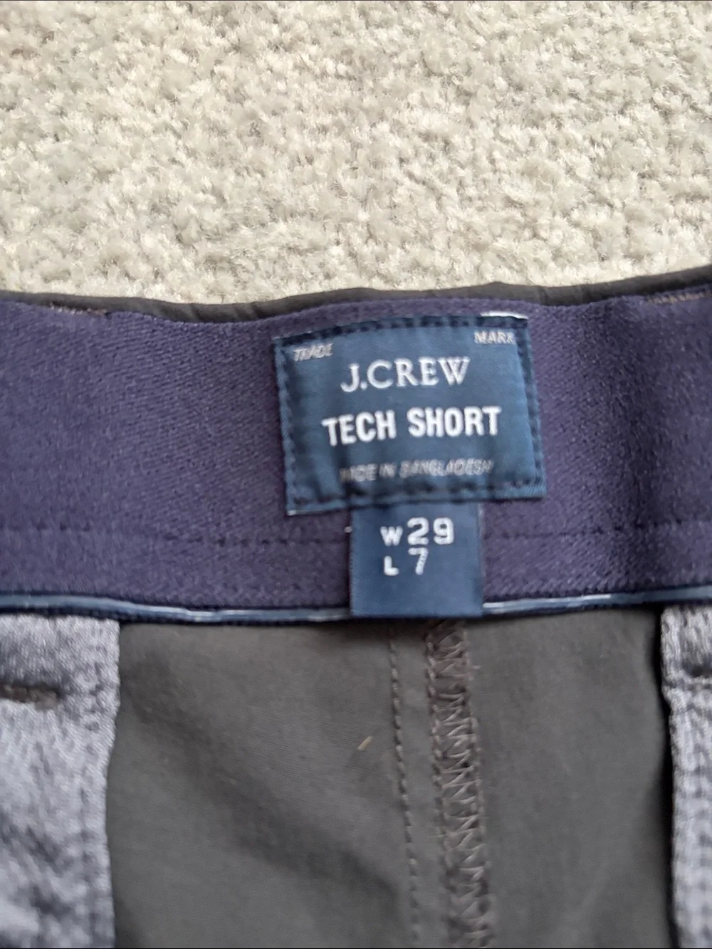 J. Crew Men’s tech shorts